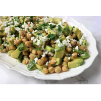 Salade Pois chiches avocat...